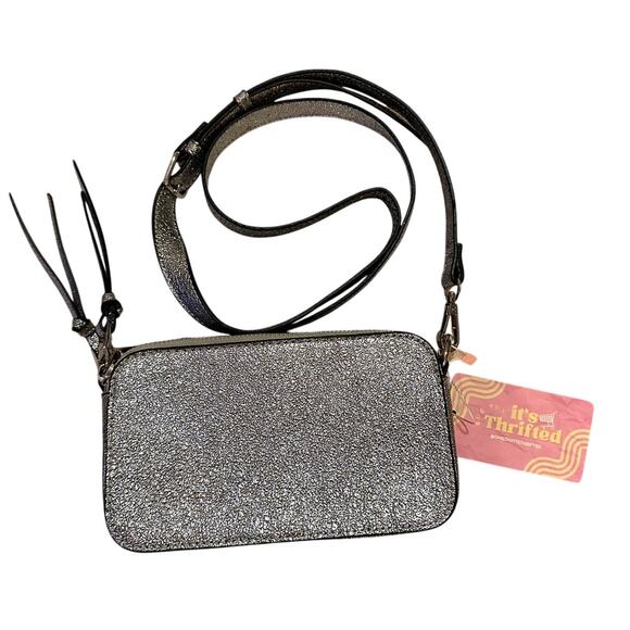 Silver Glitter Crossbody Purse – Y2K Sparkle Mini Bag with Adjustable Strap - Picture 1 of 1